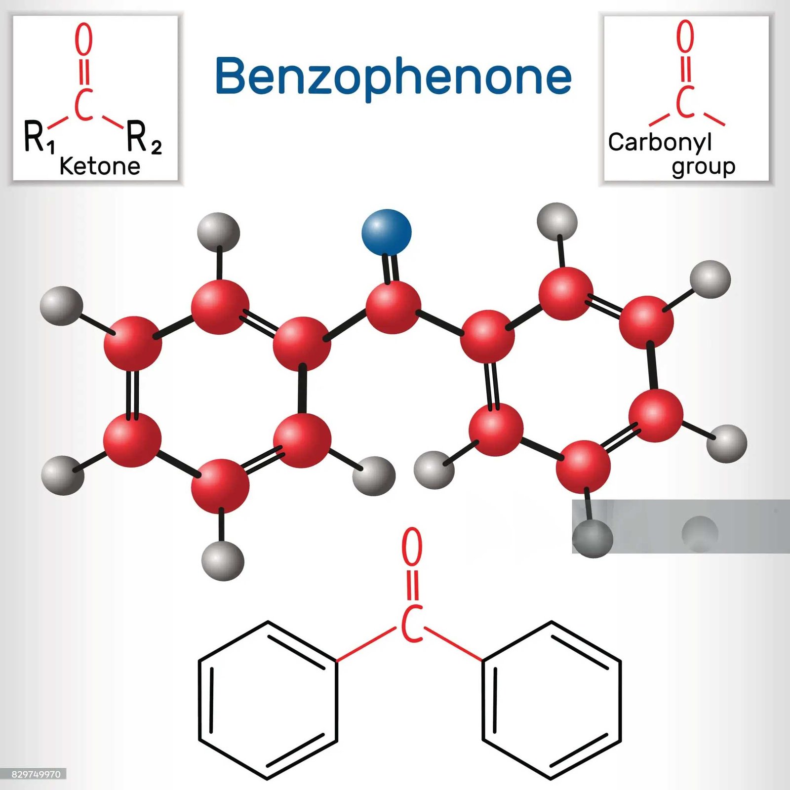 Photoinitiator benzophenone